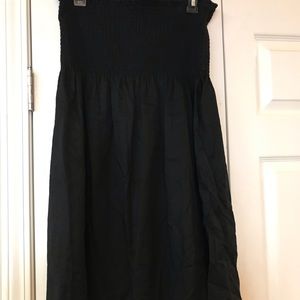 Maddison black strapless dress